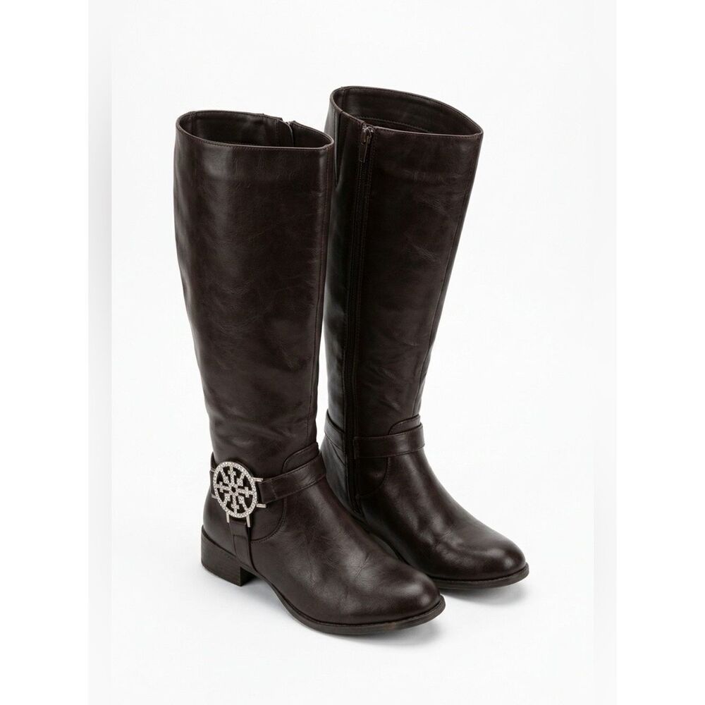 Black Knee High Boots by DBDK Fashion 8M